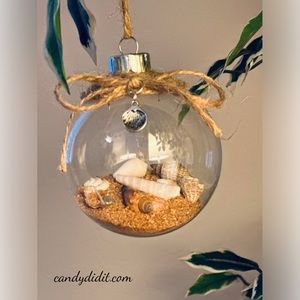 NWT Beach Ball Hanging Handmade Ornament By Candy Did It!